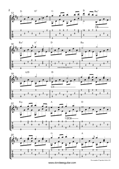 Pananagutan Fingerstyle Guitar Tabs - Fr. Eduardo Hontiveros